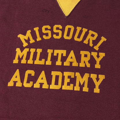 [直営店限定] フロッキー3段プリント ツートーン 両V スウェット (Lot 494 MISSOURI MILITARY ACADEMY)
