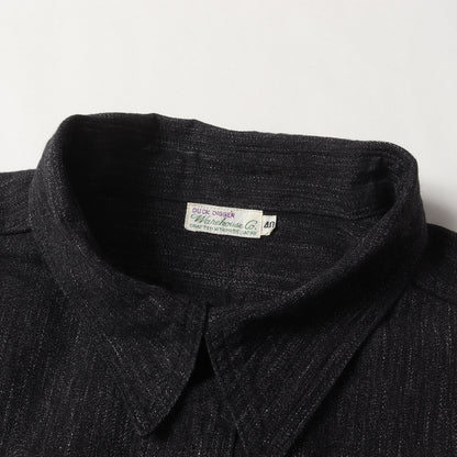 チンスト付き 撚り杢 シャンブレー ワークシャツ (3041 TWISTED HEATHER CHAMBRAY SHIRTS)