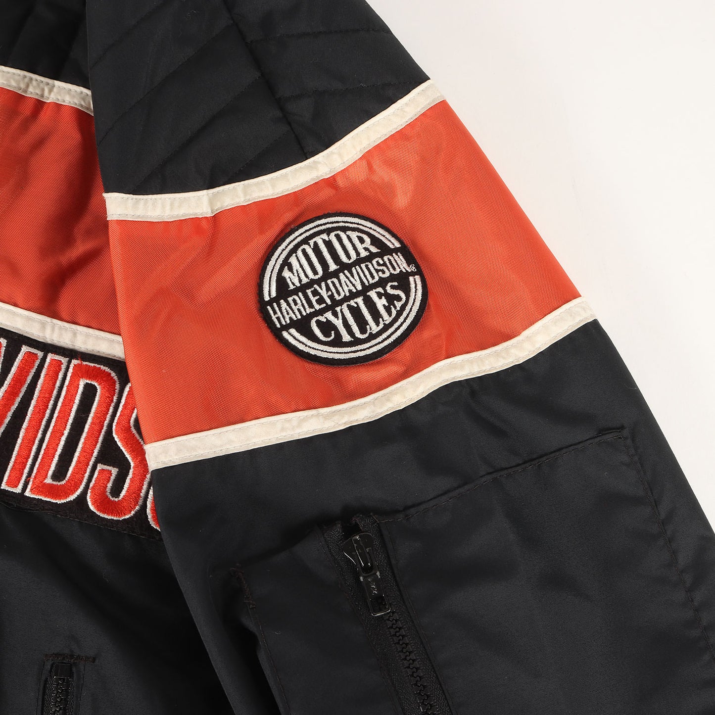 90s カップショルダー ロゴパッチ ナイロン レーシングジャケット USA製