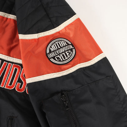 90s カップショルダー ロゴパッチ ナイロン レーシングジャケット USA製