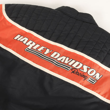 90s カップショルダー ロゴパッチ ナイロン レーシングジャケット USA製