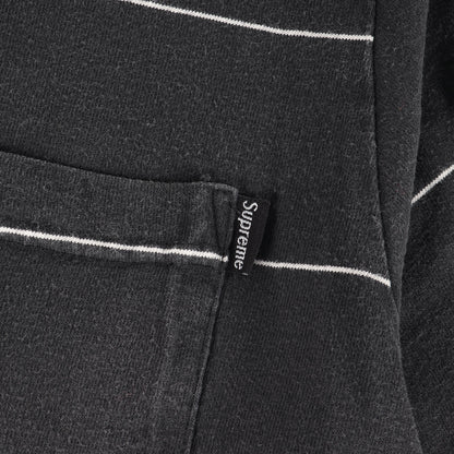 00s ボーダー ロングスリーブ ポロシャツ