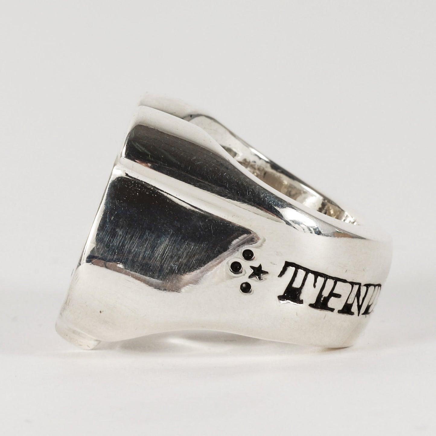 ダイヤ ホースシュー リング(H.S RING SILVER STONE)