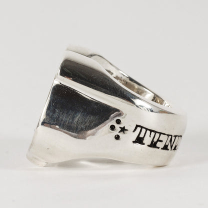 ダイヤ ホースシュー リング(H.S RING SILVER STONE)