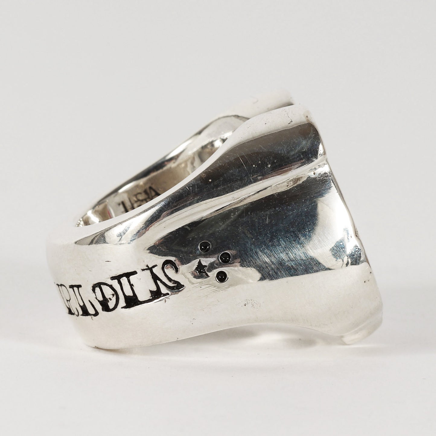 ダイヤ ホースシュー リング(H.S RING SILVER STONE)