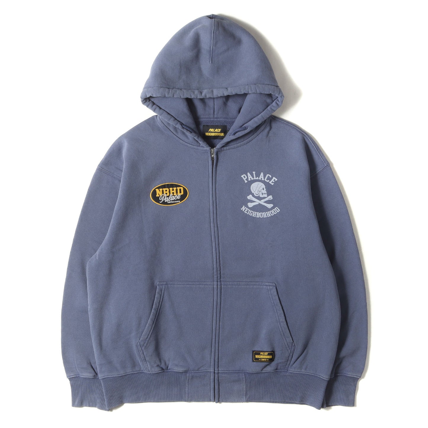 25AW ×NEIGHBORHOOD スカル ジップ スウェットパーカー(Skull Zip Hood)