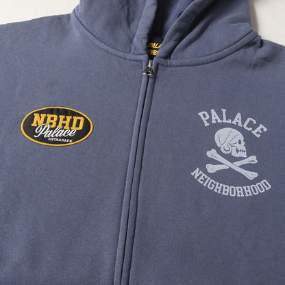 25AW ×NEIGHBORHOOD スカル ジップ スウェットパーカー(Skull Zip Hood)