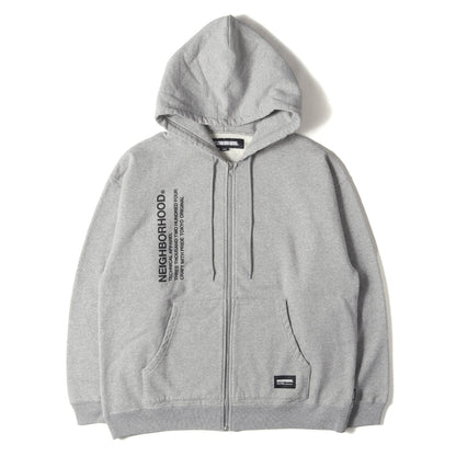 25SS ブランドロゴ ジップ スウェットパーカー(SOLID SWEAT ZIP HOODIE LS)