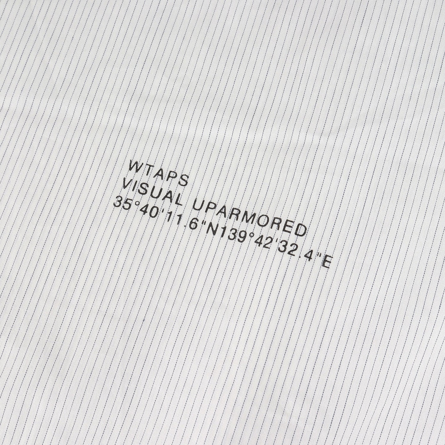 25AW ピンストライプ ノーカラーシャツ(SCOUT 02 / LS / COTTON. BROADCLOTH. TEXTILE)