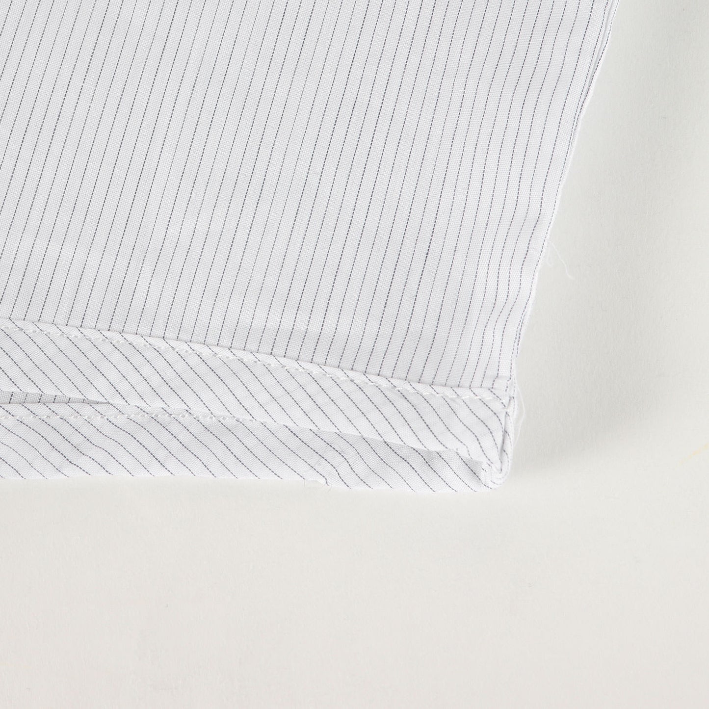 25AW ピンストライプ ノーカラーシャツ(SCOUT 02 / LS / COTTON. BROADCLOTH. TEXTILE)