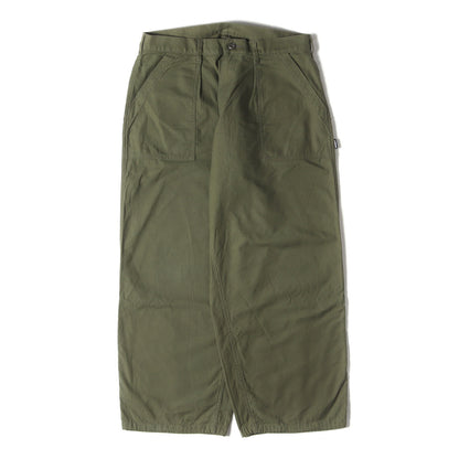 24SS バックサテン ワイド ベイカーパンツ(WIDE BAKER PANTS)