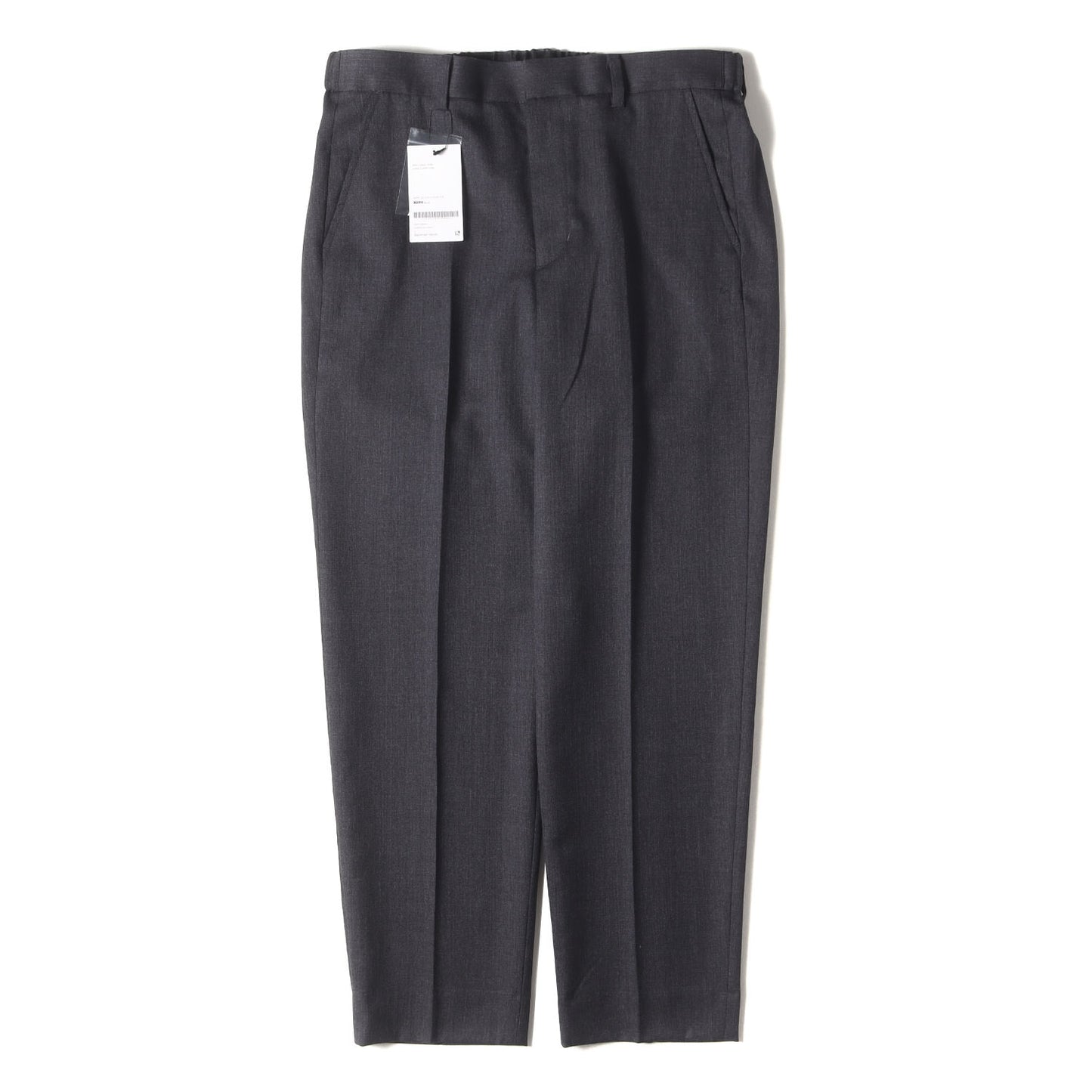 25AW フランネルウール イージー スラックスパンツ(FLANNEL WOOL SHIRRING SLIM-FIT SLACKS)