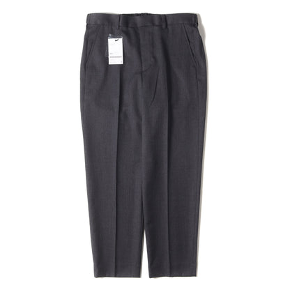 25AW フランネルウール イージー スラックスパンツ(FLANNEL WOOL SHIRRING SLIM-FIT SLACKS)