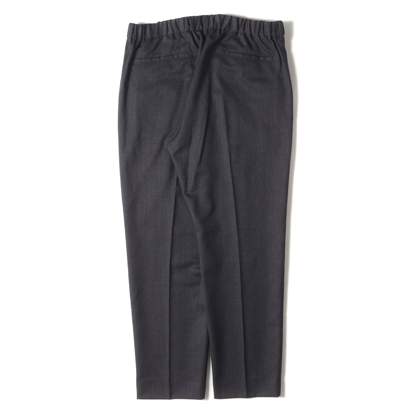 25AW フランネルウール イージー スラックスパンツ(FLANNEL WOOL SHIRRING SLIM-FIT SLACKS)