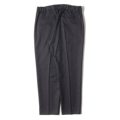 25AW フランネルウール イージー スラックスパンツ(FLANNEL WOOL SHIRRING SLIM-FIT SLACKS)