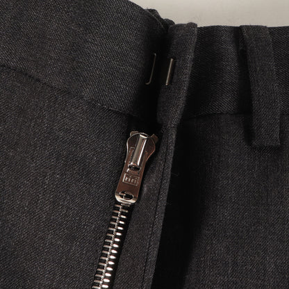25AW フランネルウール イージー スラックスパンツ(FLANNEL WOOL SHIRRING SLIM-FIT SLACKS)