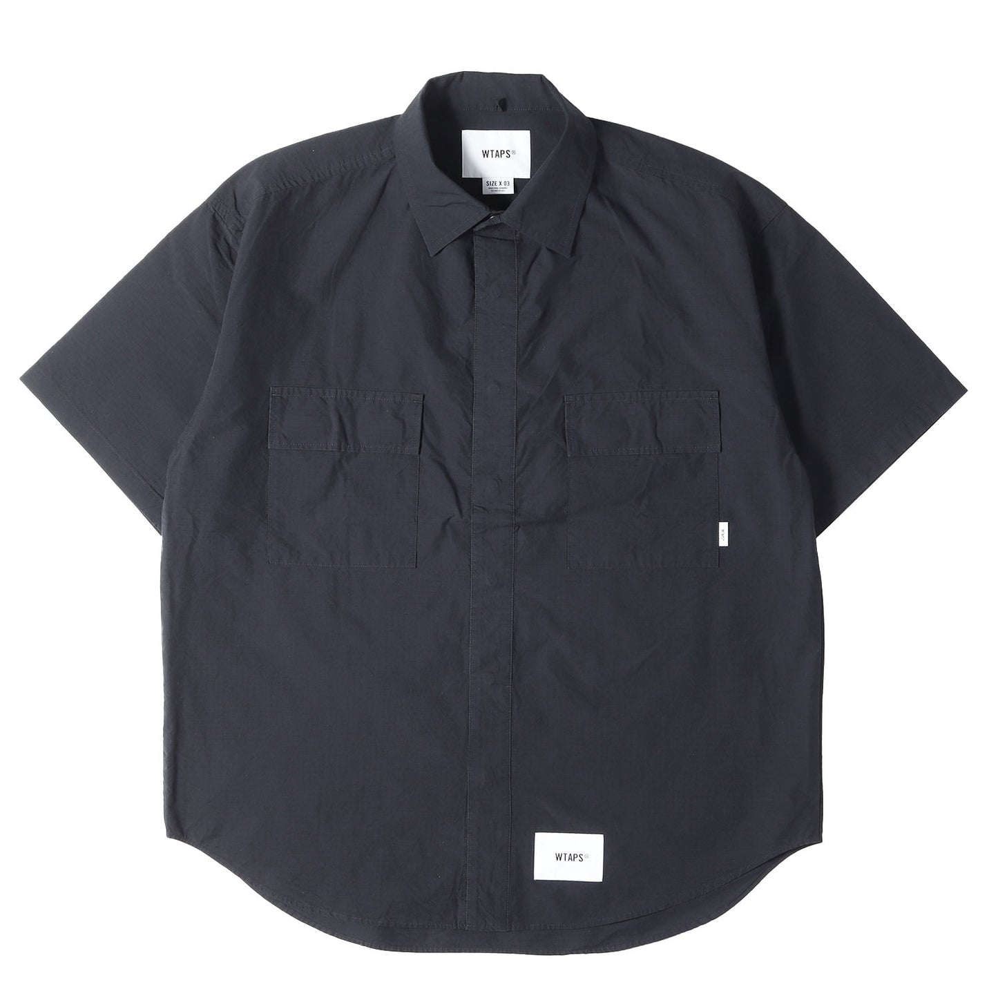 23SS リップストップ スナップボタン 半袖シャツ(TANG / SS / NYCO. RIPSTOP. CORDURA)