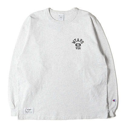 24AW ×Champion カレッジロゴ ロングスリーブ Tシャツ(ACADEMY / LS / COTTON)