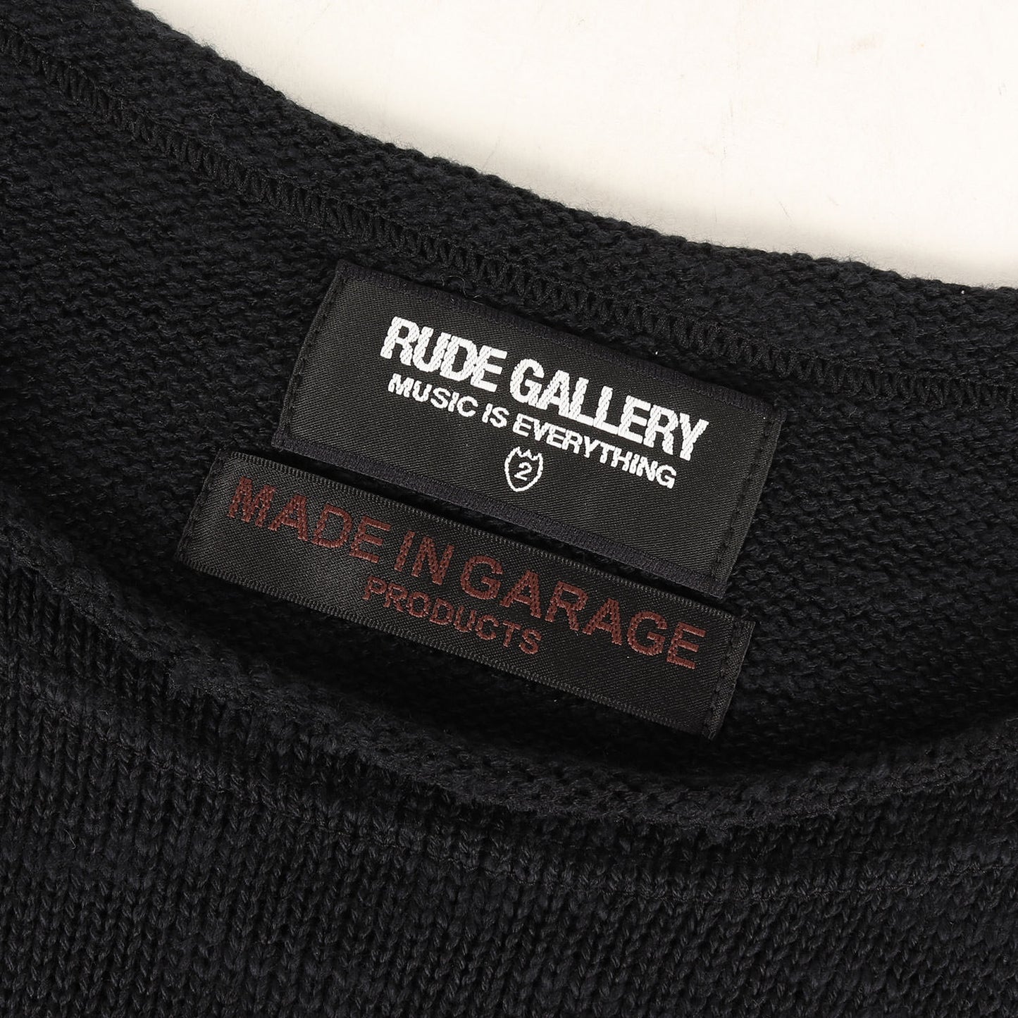×MADE IN GARAGE フェイクレイヤード ニット セーター