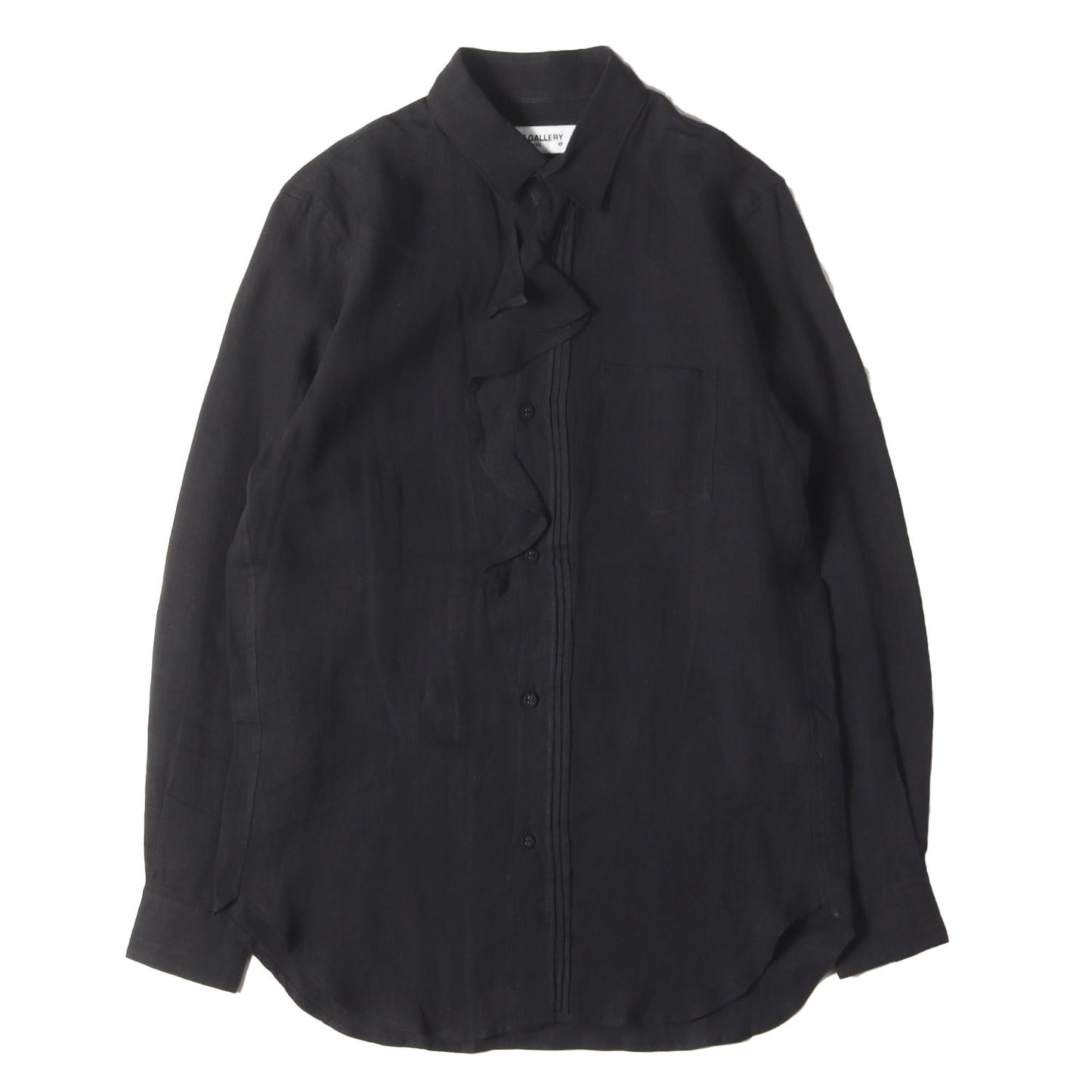21SS フリル デザイン リネンシャツ(FRILL SHIRT)