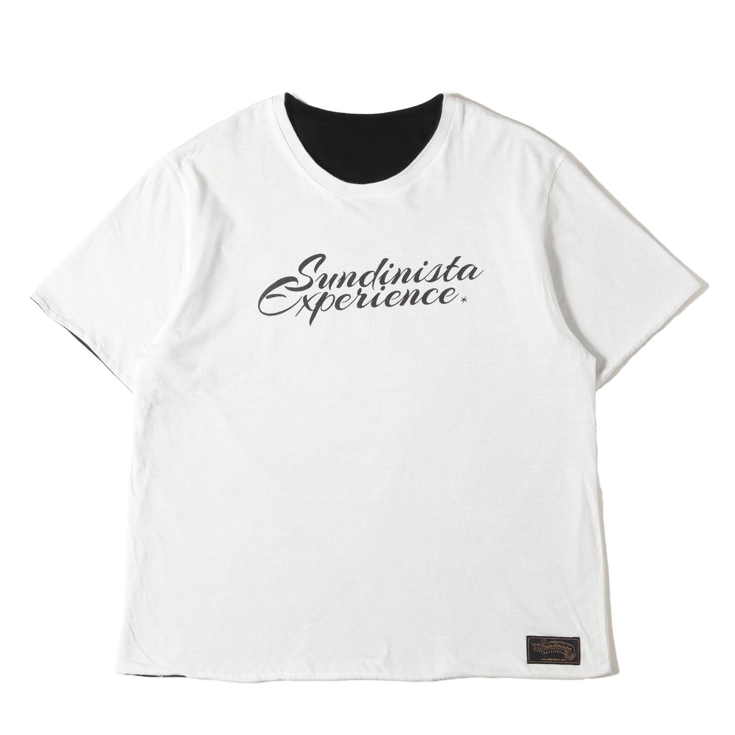 ×SUNDINISTA EXPERIENCE RUDEロゴ リバーシブル Tシャツ