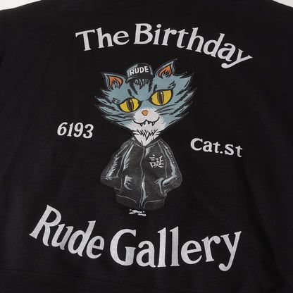 23AW ×The Birthday エキシビション開催記念 キャット スウェットパーカー(TONKATSU CAT HOODIE)