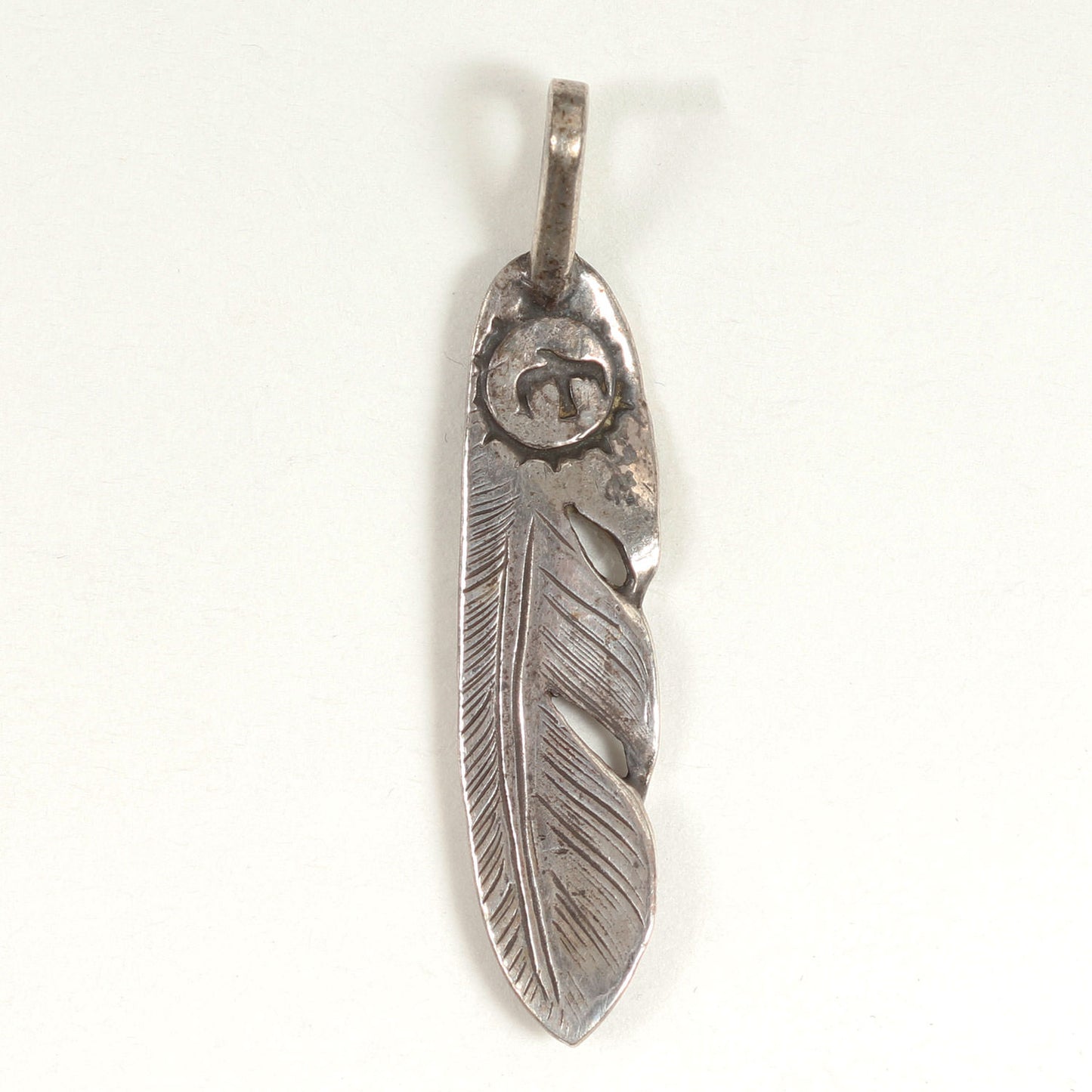 プレーン シルバー 小フェザー