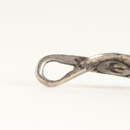 プレーン シルバー 小フェザー