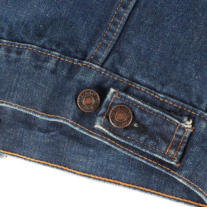 [濃紺 ケアタグ付き] 70s 70505-0217 Big E 4th デニムジャケット / ボタン裏刻印521 BigE赤タブ