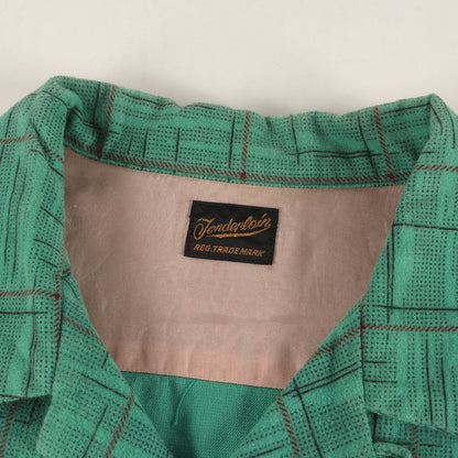 カスリプリントチェック オープンカラー フランネルシャツ(T-PRINT FLANNEL SHT)