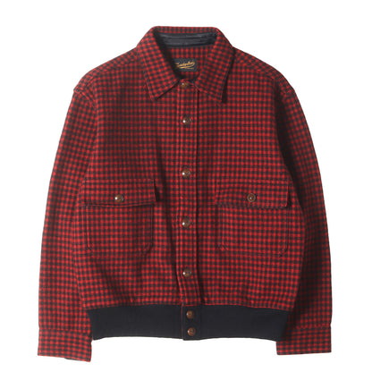 千鳥格子 メルトンウール ランバージャックジャケット(T-LUMBER JKT)