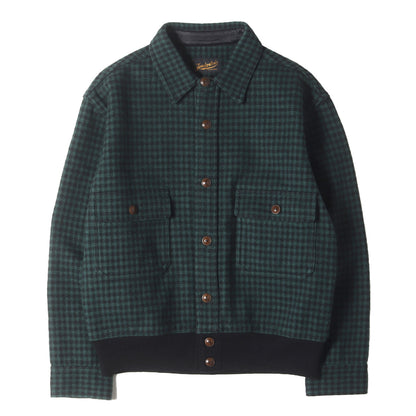 千鳥格子 メルトンウール ランバージャックジャケット(T-LUMBER JKT)