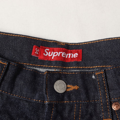 24SS クラシックロゴ刺繍 バギー リジッド デニムパンツ(Baggy Jean)