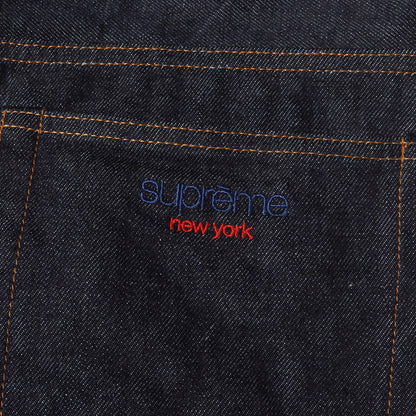 24SS クラシックロゴ刺繍 バギー リジッド デニムパンツ(Baggy Jean)