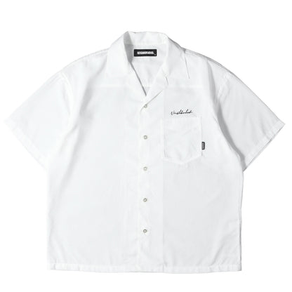 22SS ロゴ刺繍 オープンカラー 半袖シャツ(PIPING / E-SHIRT SS)