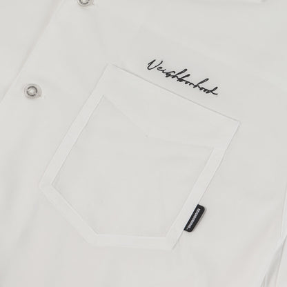 22SS ロゴ刺繍 オープンカラー 半袖シャツ(PIPING / E-SHIRT SS)