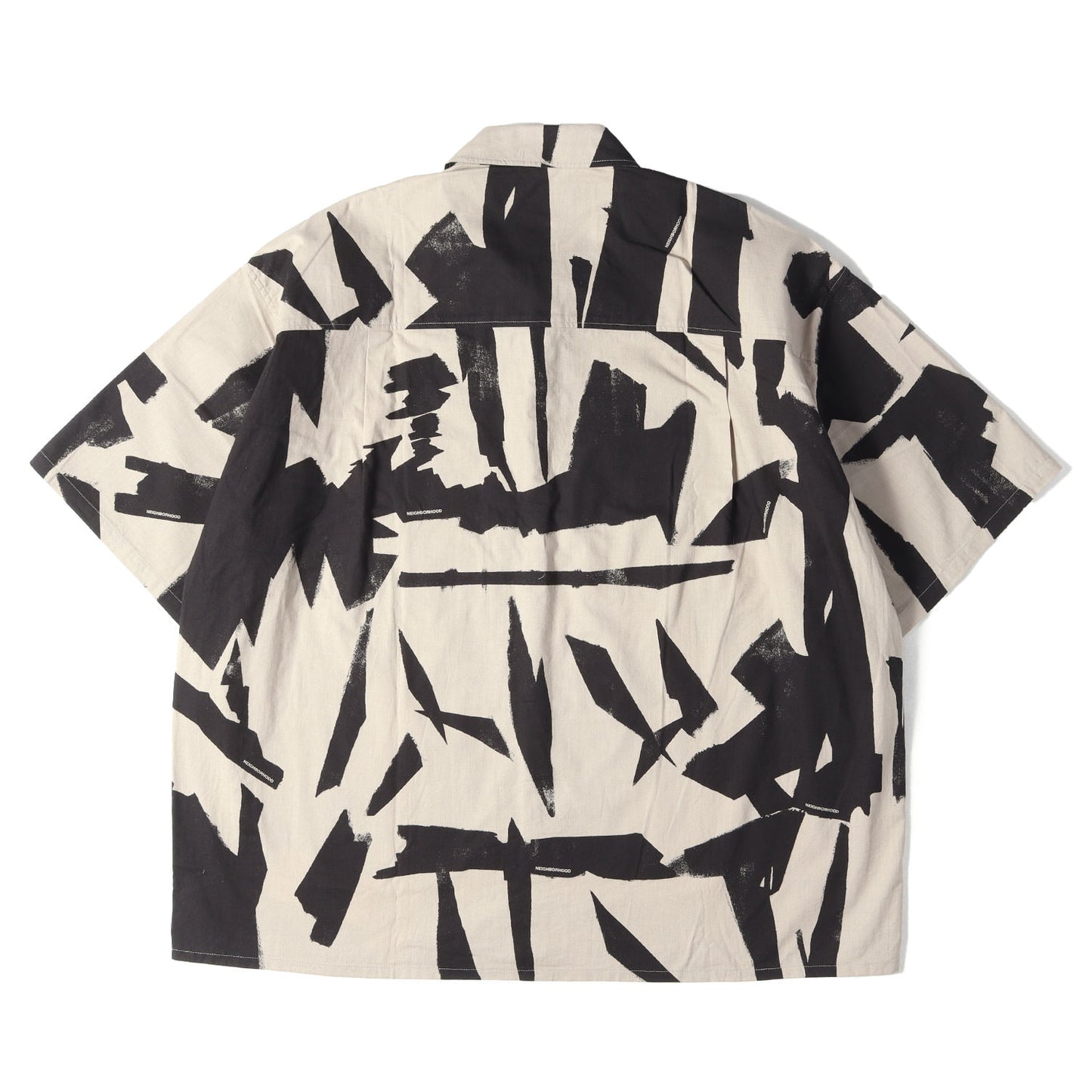 25SS アブストラクト 総柄 コットン 半袖シャツ(ABSTRACT PATTERN PLAIN SHIRT)