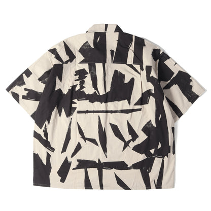 25SS アブストラクト 総柄 コットン 半袖シャツ(ABSTRACT PATTERN PLAIN SHIRT)