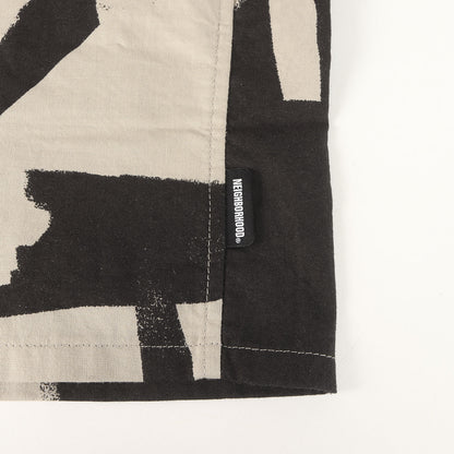 25SS アブストラクト 総柄 コットン 半袖シャツ(ABSTRACT PATTERN PLAIN SHIRT)