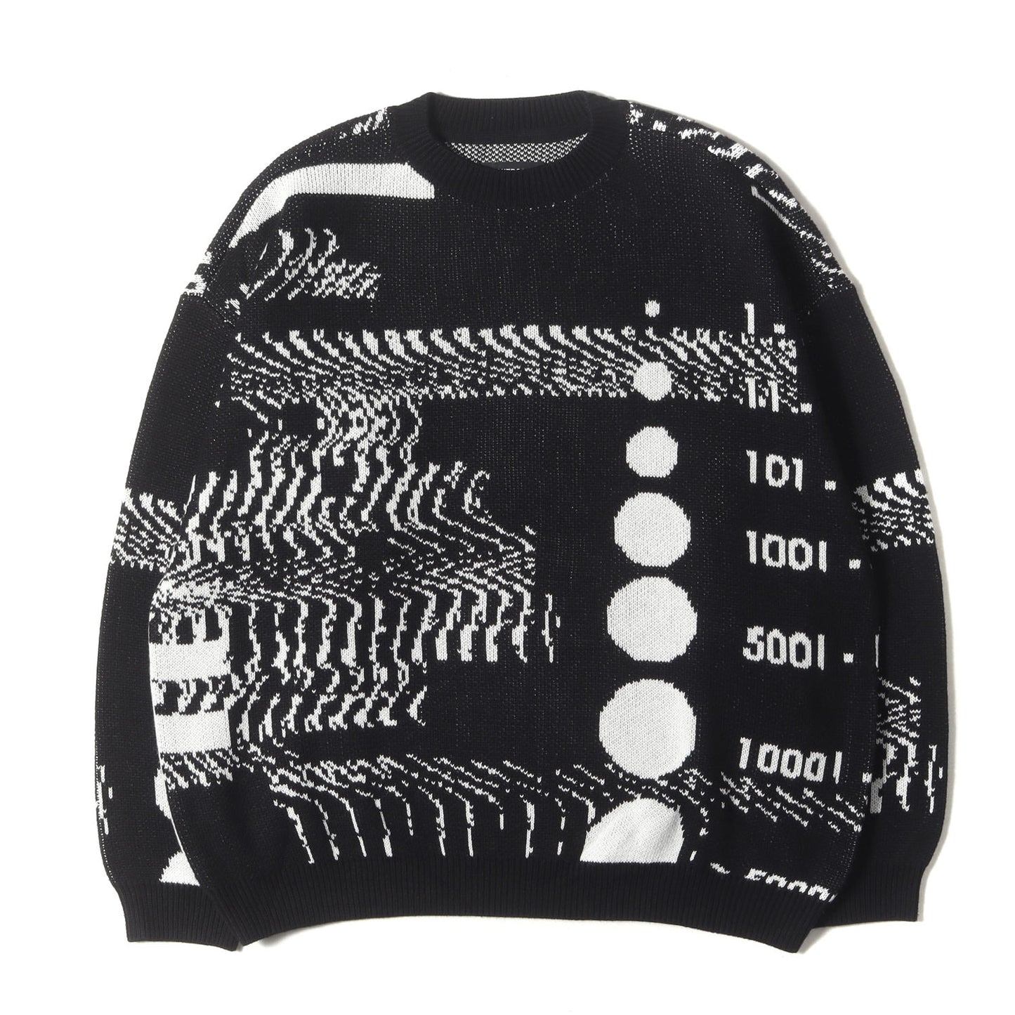 23AW 全面グラフィック オーバーサイズ ニットセーター(COVID-19 KNIT SWEATER)