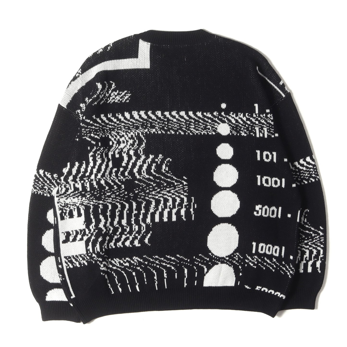 23AW 全面グラフィック オーバーサイズ ニットセーター(COVID-19 KNIT SWEATER)