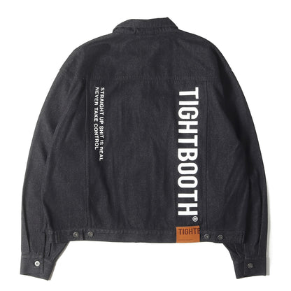 24AW ロゴプリント 3rdタイプ オーバーサイズ デニムジャケット(LABEL LOGO DENIM JACKET)