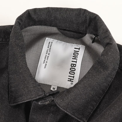 24AW ロゴプリント 3rdタイプ オーバーサイズ デニムジャケット(LABEL LOGO DENIM JACKET)