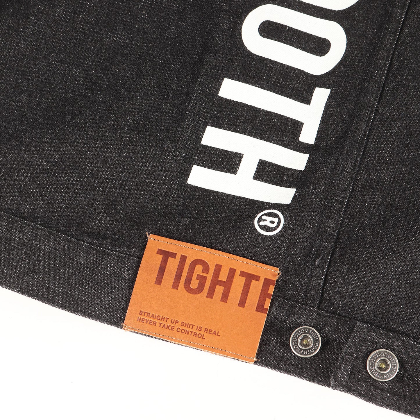 24AW ロゴプリント 3rdタイプ オーバーサイズ デニムジャケット(LABEL LOGO DENIM JACKET)