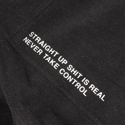 24AW ロゴプリント 3rdタイプ オーバーサイズ デニムジャケット(LABEL LOGO DENIM JACKET)