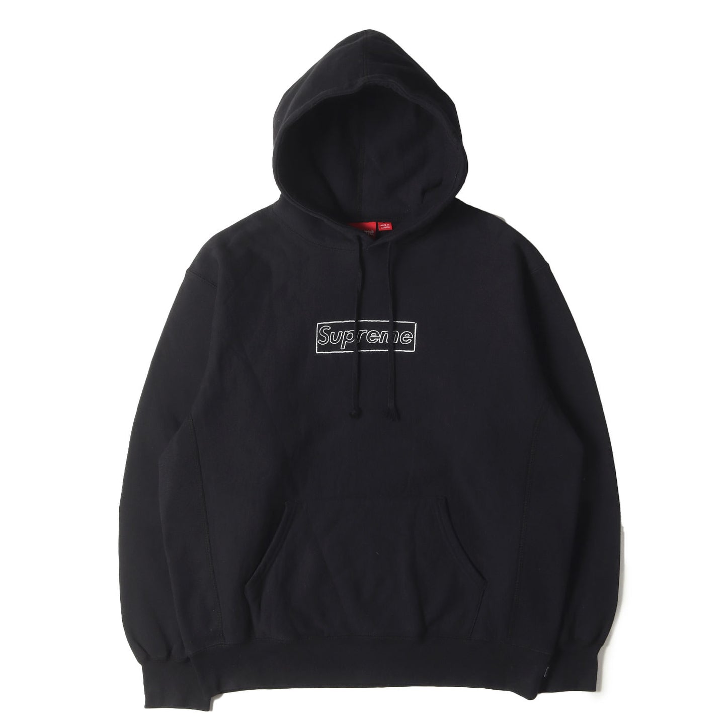 21SS ×KAWS チョーク BOXロゴ スウェットパーカー(Chalk Logo Hooded Sweatshirt)