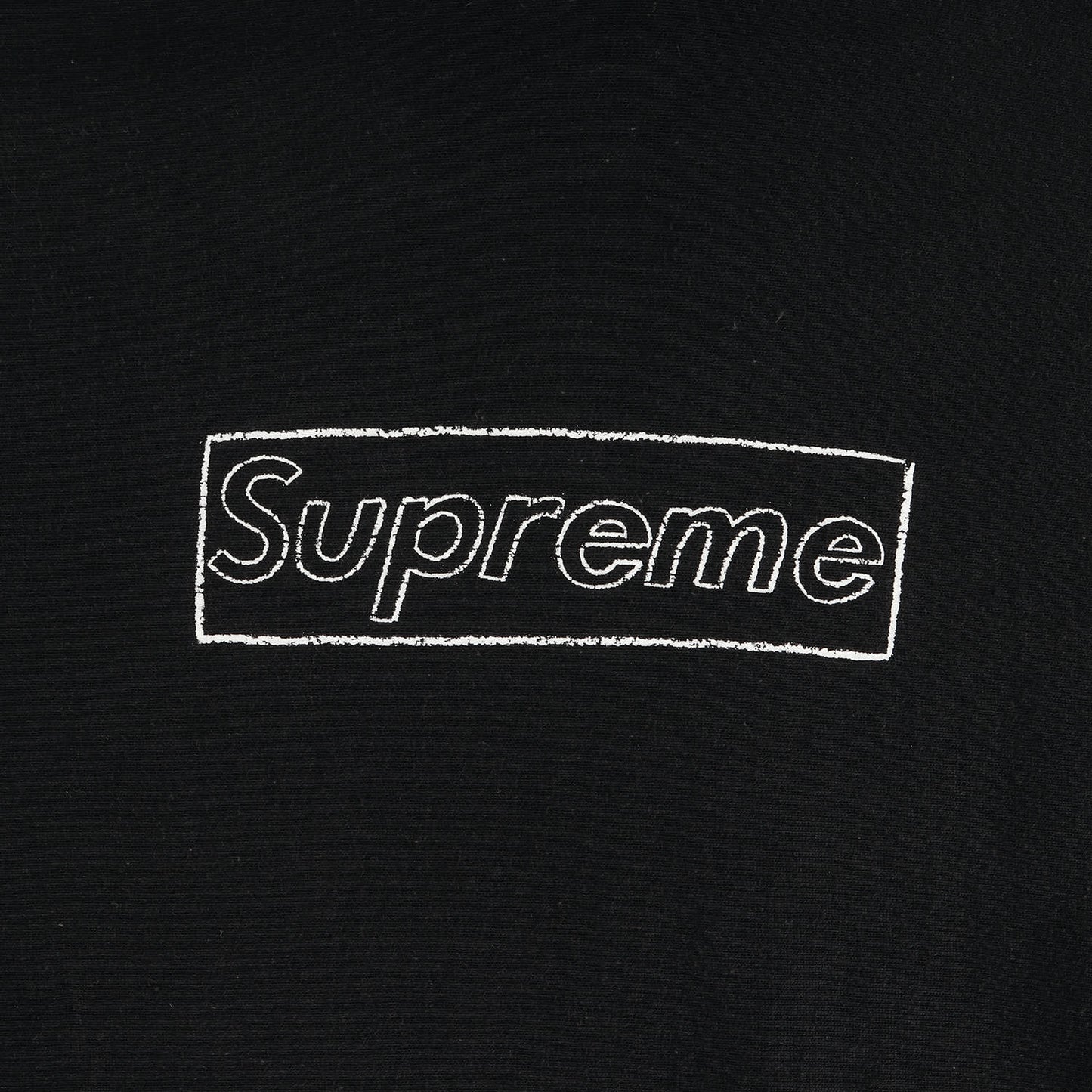21SS ×KAWS チョーク BOXロゴ スウェットパーカー(Chalk Logo Hooded Sweatshirt)