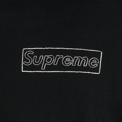 21SS ×KAWS チョーク BOXロゴ スウェットパーカー(Chalk Logo Hooded Sweatshirt)