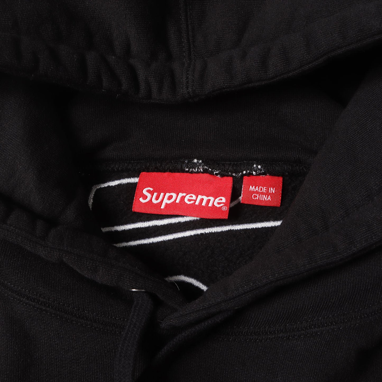 22AW ビッグサテンアップリケ スウェットパーカー(Satin Applique Hooded Sweatshirt)