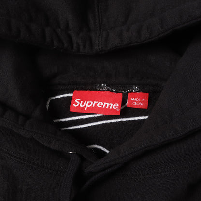 22AW ビッグサテンアップリケ スウェットパーカー(Satin Applique Hooded Sweatshirt)